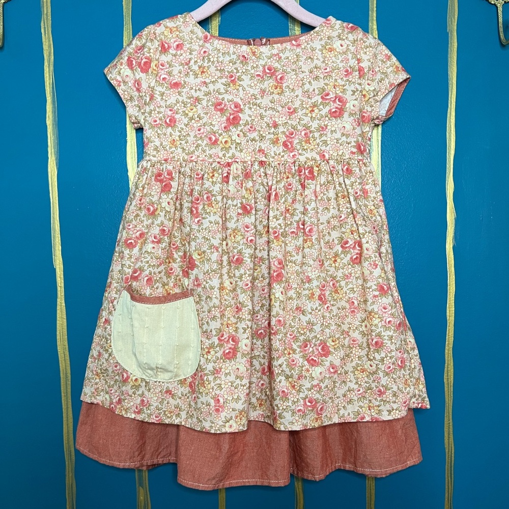 Persnickety Apple Blossom collection. Alice Apron Dress Sz 4